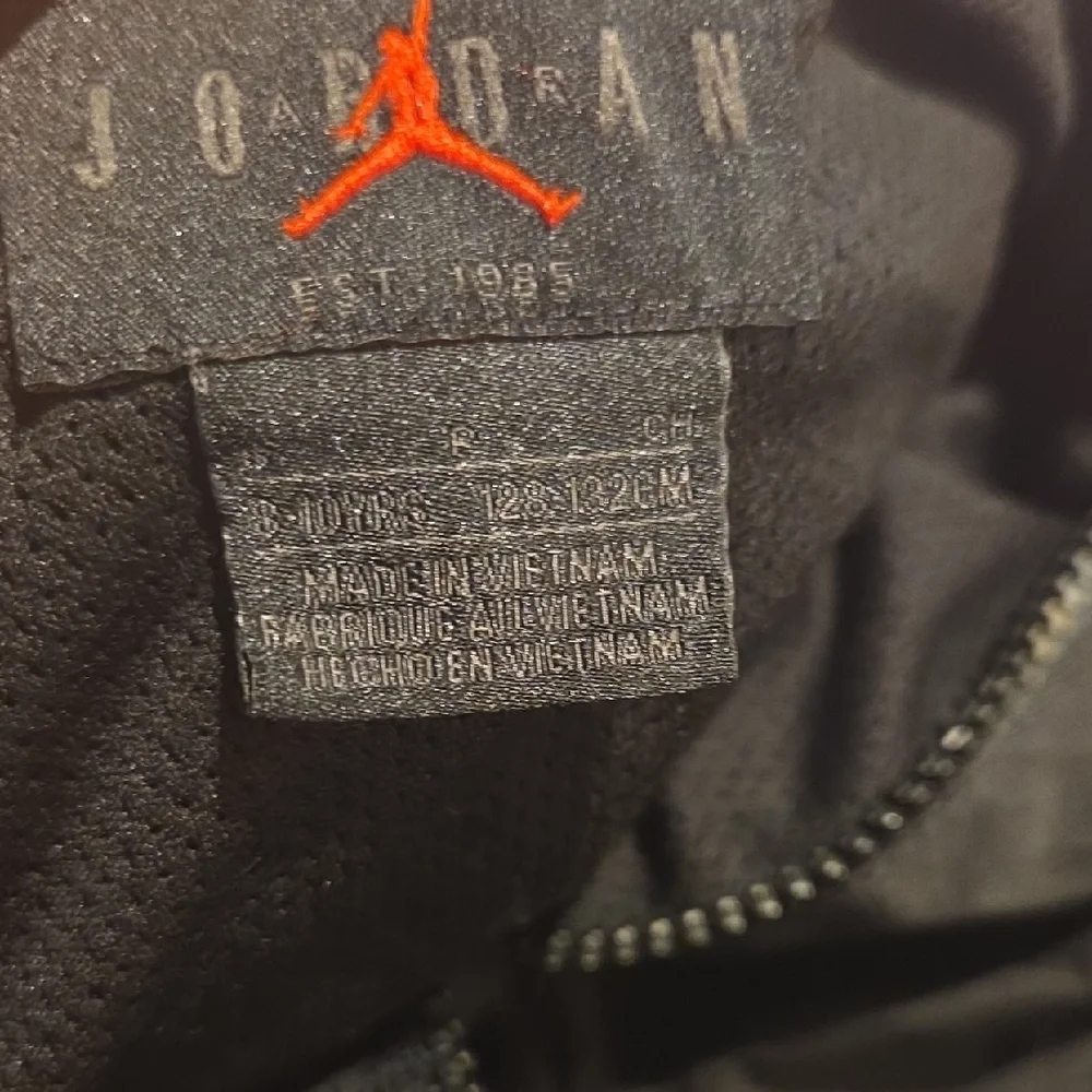 Kids Jordan Black and Red Windbreaker